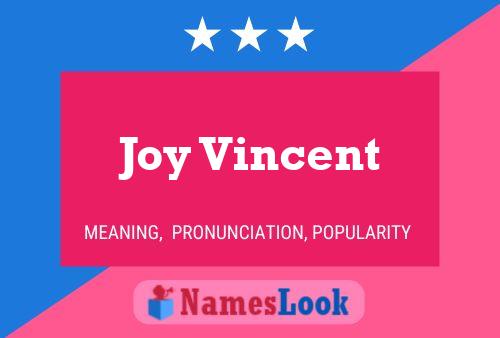 Poster del nome Joy Vincent