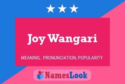 Poster del nome Joy Wangari