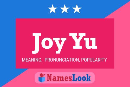 Poster del nome Joy Yu