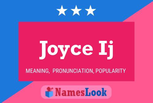 Poster del nome Joyce Ij