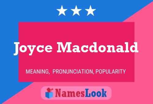 Poster del nome Joyce Macdonald