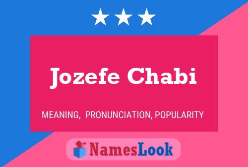 Poster del nome Jozefe Chabi