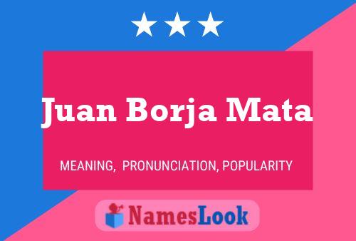 Poster del nome Juan Borja Mata