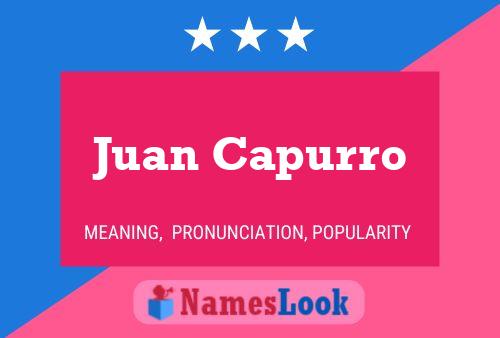 Poster del nome Juan Capurro