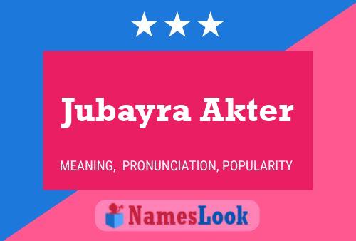 Poster del nome Jubayra Akter