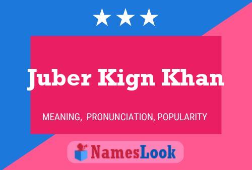 Poster del nome Juber Kign Khan