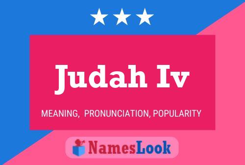 Poster del nome Judah Iv