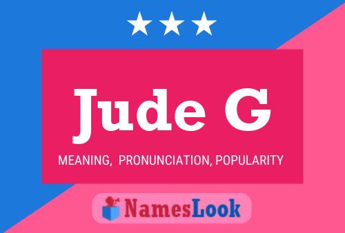 Poster del nome Jude G