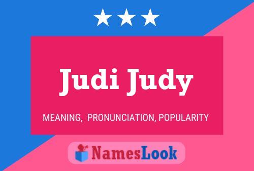 Poster del nome Judi Judy