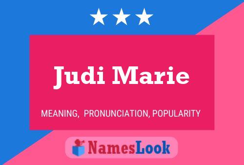 Poster del nome Judi Marie