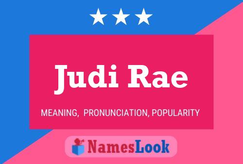 Poster del nome Judi Rae