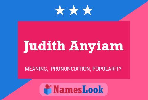 Poster del nome Judith Anyiam