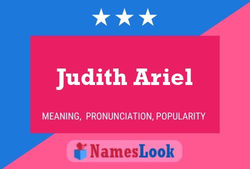 Poster del nome Judith Ariel