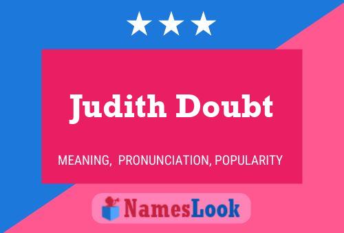 Poster del nome Judith Doubt