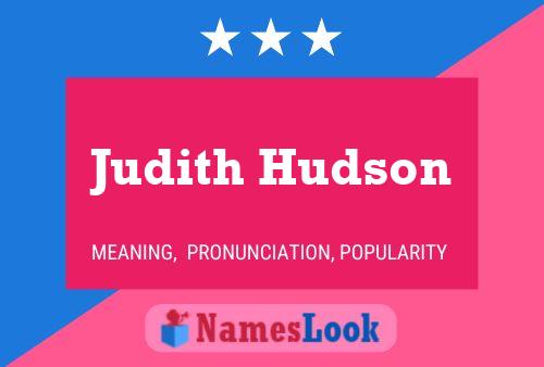 Poster del nome Judith Hudson