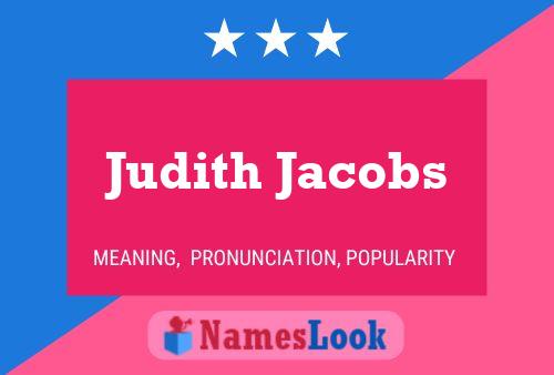 Poster del nome Judith Jacobs