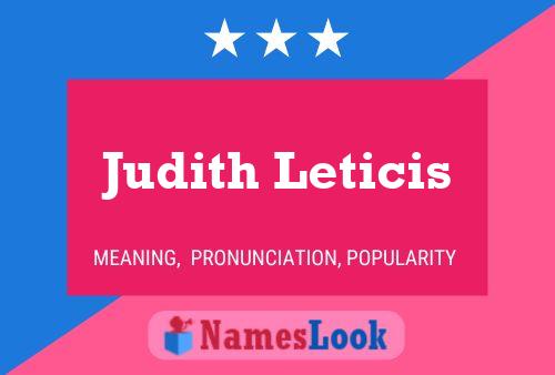 Poster del nome Judith Leticis