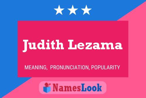 Poster del nome Judith Lezama