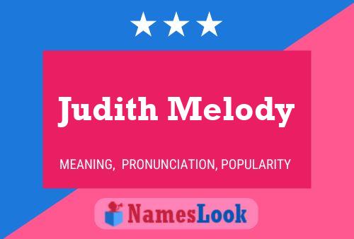 Poster del nome Judith Melody