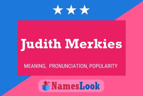 Poster del nome Judith Merkies