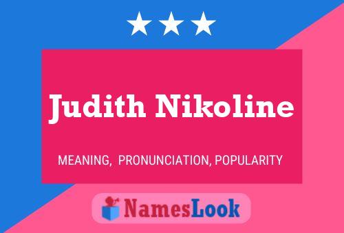 Poster del nome Judith Nikoline