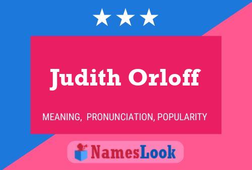 Poster del nome Judith Orloff