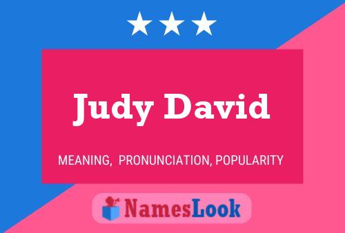 Poster del nome Judy David