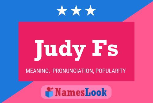 Poster del nome Judy Fs