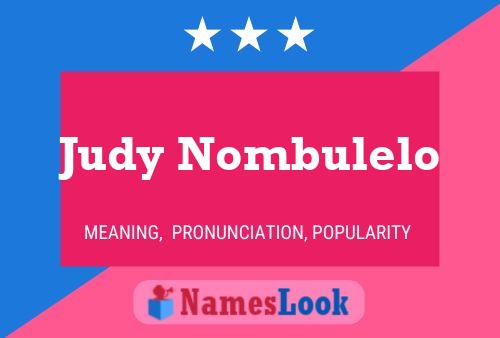 Poster del nome Judy Nombulelo