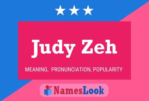 Poster del nome Judy Zeh