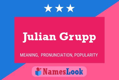 Poster del nome Julian Grupp