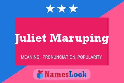 Poster del nome Juliet Maruping