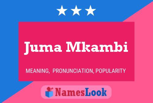 Poster del nome Juma Mkambi