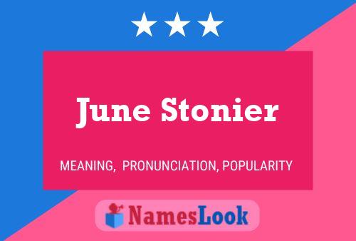 Poster del nome June Stonier