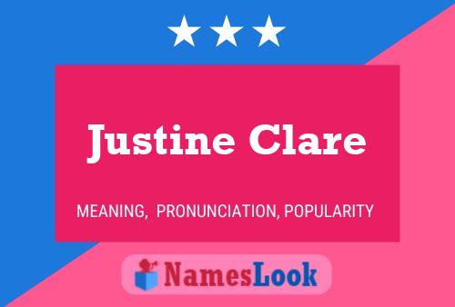 Poster del nome Justine Clare