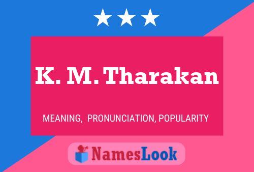 Poster del nome K. M. Tharakan