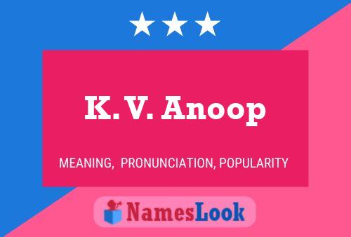 Poster del nome K. V. Anoop