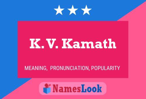 Poster del nome K. V. Kamath