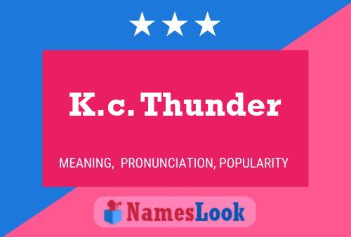 Poster del nome K.c. Thunder