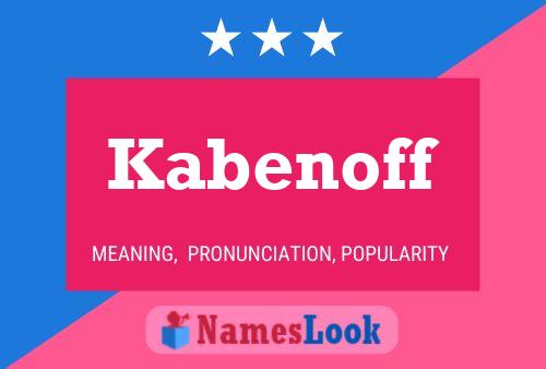 Poster del nome Kabenoff