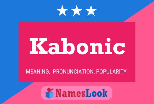 Poster del nome Kabonic