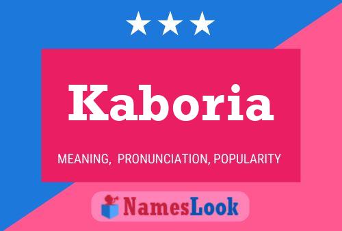 Poster del nome Kaboria