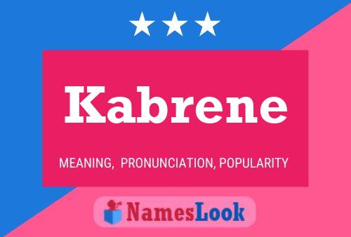 Poster del nome Kabrene