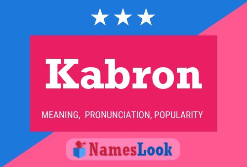 Poster del nome Kabron