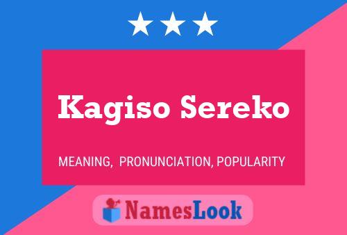 Poster del nome Kagiso Sereko