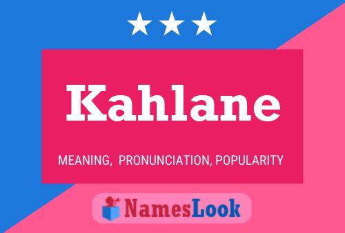 Poster del nome Kahlane