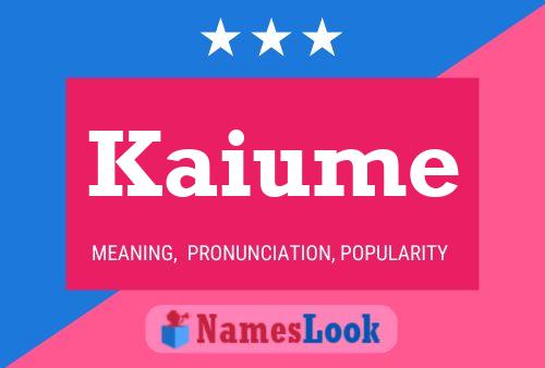 Poster del nome Kaiume