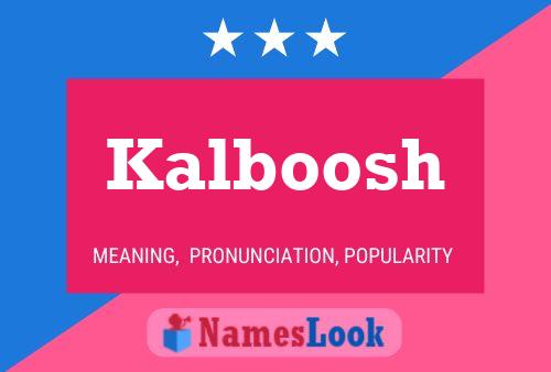 Poster del nome Kalboosh