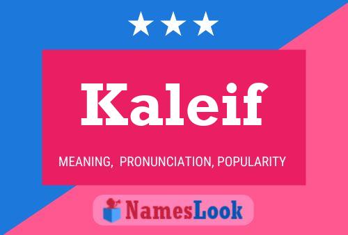 Poster del nome Kaleif