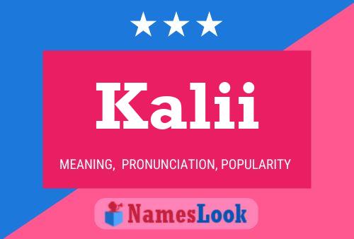 Poster del nome Kalii